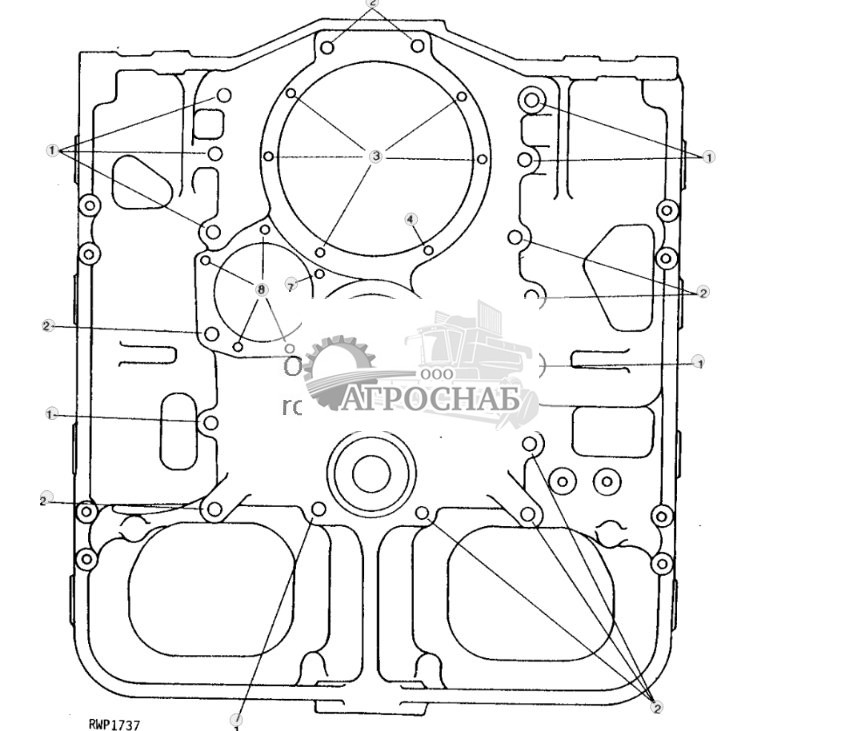 Front Hinge Cap Screw Location 